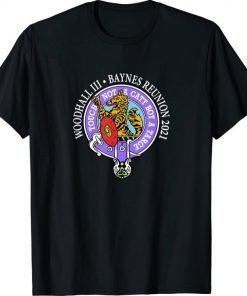 Baynes Family Reunion 2021 White Letters Purple Circle funny Shirt