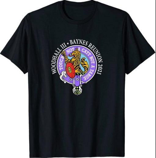 Baynes Family Reunion 2021 White Letters Purple Circle funny Shirt