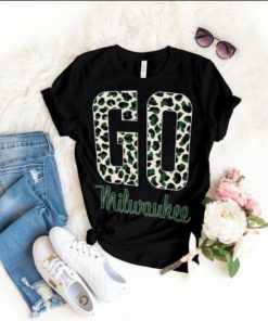 Go Milwaukee Leopard Shirt, Milwaukee Bucks Women Tee, Bucks Basketball T-Shirt