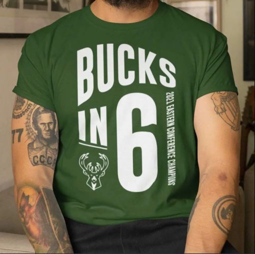 Bucks In 6 Eastern Conference Champion 2021 Shirt