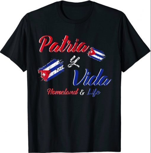 Patria Y Vida Free Cuba Homeland and Life T-Shirt