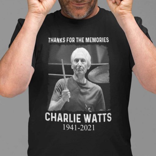 Official Thanks For The Memories Charlie Watts Shirt