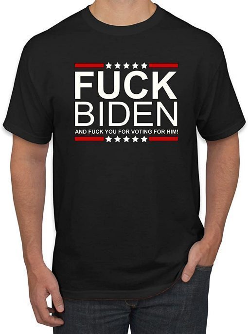 Wild Bobby Fuck Biden and You for Voting for Him Political Men's Graphic Classic T-Shirt