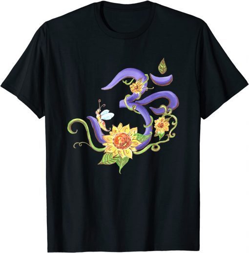 Sunflower Om + Yoga Bee Sunflower Classic T-Shirt