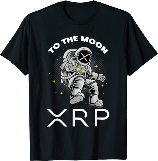 Classic XRP To The Moon Ripple XRP Crypto Gifts Bitcoin HODL Coin T-Shirt