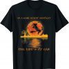 Witch Riding Brooms On A Dark Desert Highways Halloween T-Shirt