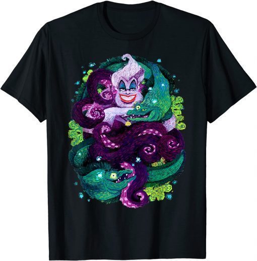 Classic Disney The Little Mermaid Ursula Sea Witch Painting T-Shirt