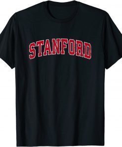 Stanford California CA Vintage Sports Design Red Design T-Shirt