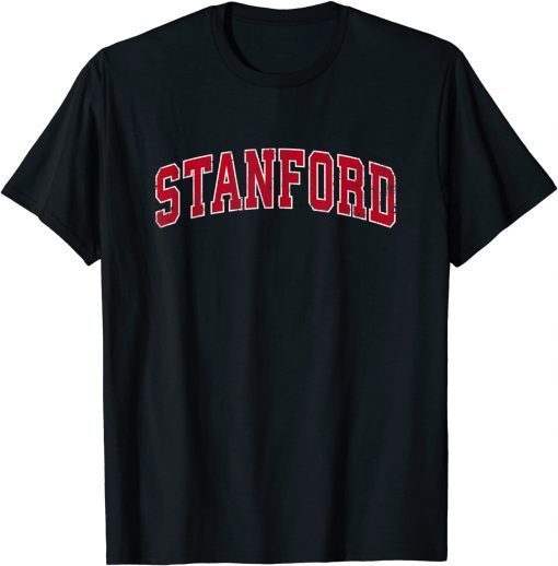Stanford California CA Vintage Sports Design Red Design T-Shirt