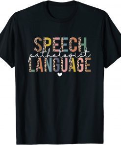 Speech Language Pathologist Leopard Speech Therapy SLP Classic T-Shirt