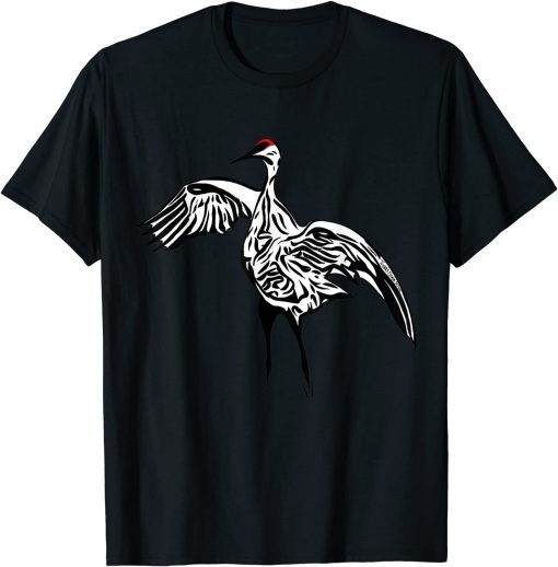 Dancing Sandhill Crane T-Shirt