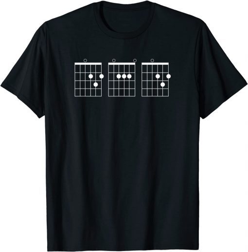 Mens Fathers Day Gift - Dad Guitar Chord 2021 T-Shirt