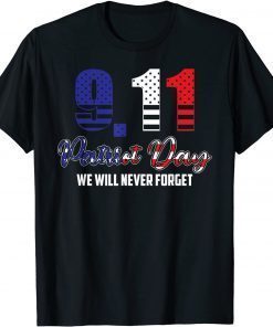 9 11 shirt we will never forget Unisex T-Shirt