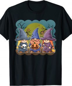 Halloween Gnomes Shirt Cute Autumn Pumpkin Fall Knomes T-Shirt