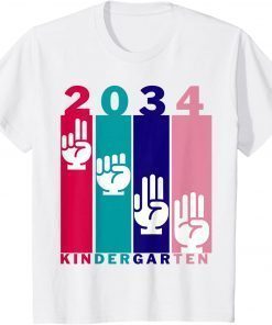 Kids Hello Kindergarten Class Of 2034 Back To School Boy Girl Fun Unisex T-Shirt
