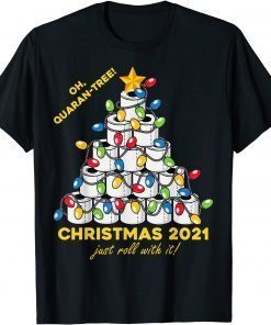 Christmas 2021 Toliet Paper Tree Funny Xmas T-Shirt