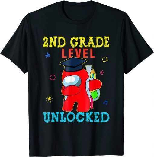 2ND Grade level unlocked Dabbing Amongs Us Back To School T-Shirt