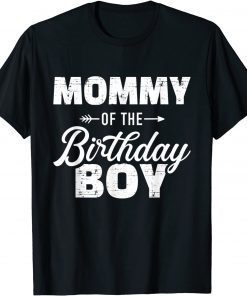 Mommy of the birthday boy son matching family for mom T-Shirt