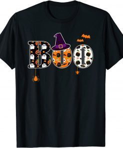 Boo Halloween Costume Kids Girls Boys Witch Men Women T-Shirt