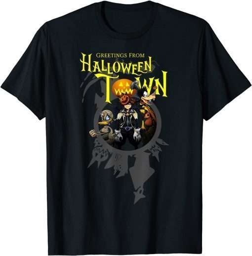 Unisex Disney Kingdom Hearts Greetings From Halloween Town T-Shirt