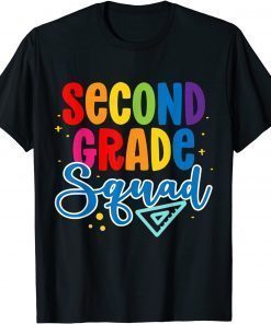 Funny Back To School 2nd Grade Second Grade Squad Teacher T-Shirt