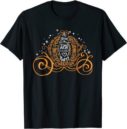 Disney Cinderella Halloween Pumpkin Coach Graphic Classic T-Shirt