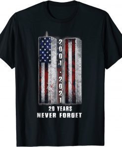 Official 20 Years Anniversary 911 Never Forget T-Shirt