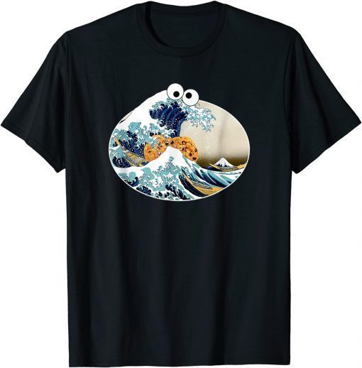 The Great Cookie Eating Wave Off Kanagawa - Googly Eyes Art T-Shirt