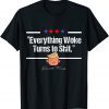 "Everything Woke Turns to Shit" Funny Trump T-Shirt