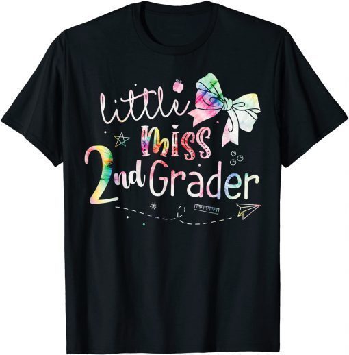 Little Miss 2nd Grader First Day Of Second Grade Girls Funny T-Shirt