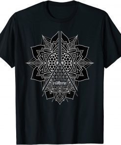 Sacred Geometry Honeycomb Lotus Mandala Geometric T-Shirt