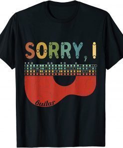 Sorry I-DGAF Sarcastic Hidden Message Guitar Chords Lovers Gift Tee Shirt