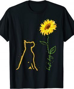 Funny Sunflower Dane Dog Best Dog Mom Ever For Mothers Day T-Shirt