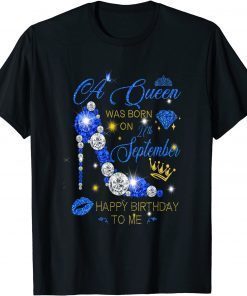 Unisex A queen was born on 27th September Happy birthday to me T-Shirt