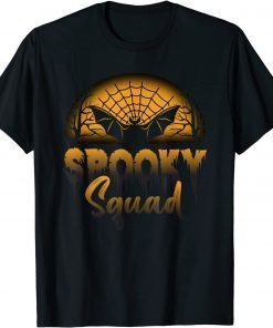 Funny Retro Halloween Costume Scary Spooky Horror Spooky Squad T-Shirt