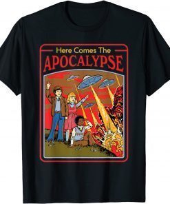 Here comes the apocalypse UFO Alien T-Shirt