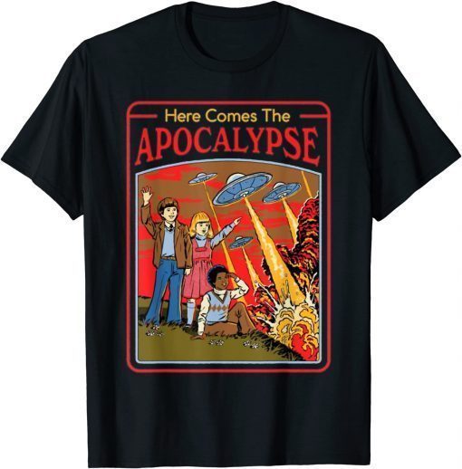 Here comes the apocalypse UFO Alien T-Shirt