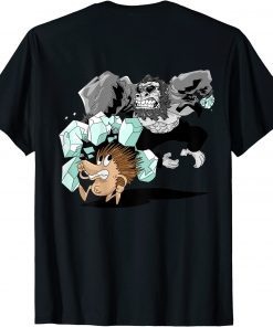 Ape with Diamond Hands Chasing Hedgehog Cool Unisex T-Shirt