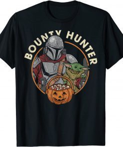 Classic Star Wars The Mandalorian Halloween Candy Bounty Hunter T-Shirt