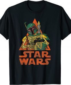 2021 Star Wars Boba Fett Skeleton Halloween Costume T-Shirt