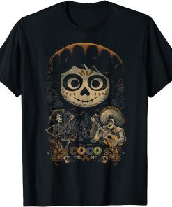 Shirts Disney Pixar Coco Miguel & Musical Scene Graphic