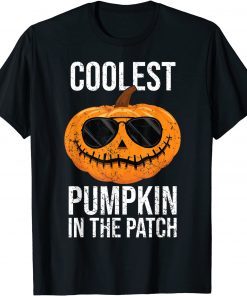 Halloween Pumpkin Face Patch Costume Men Women Fun Kids Boys Funny T-Shirt