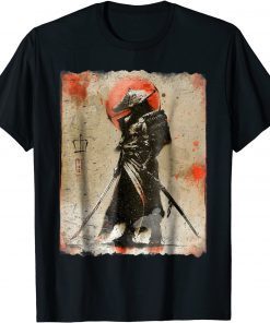 Samurai T-Shirt Japanese Retro Art Print Shirt Bushido Classic T-Shirt