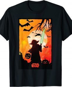 Star Wars Yoda Silhouette Halloween Shirts