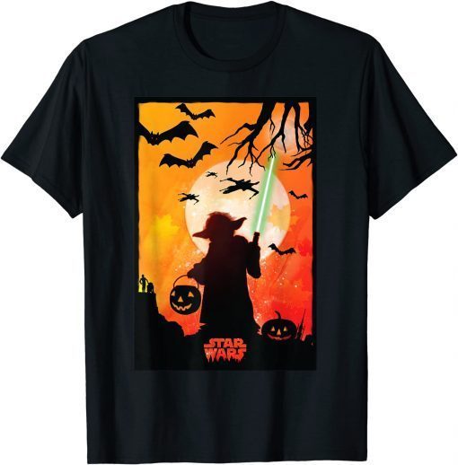 Star Wars Yoda Silhouette Halloween Shirts