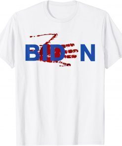 Biden Bloody Skeleton Hand Halloween Funny Halloween Costume Gift T-Shirt