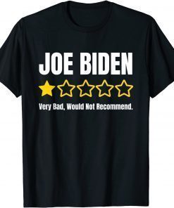 Funny Republicans Voter Anti Joe Biden One Star Rating T-Shirt