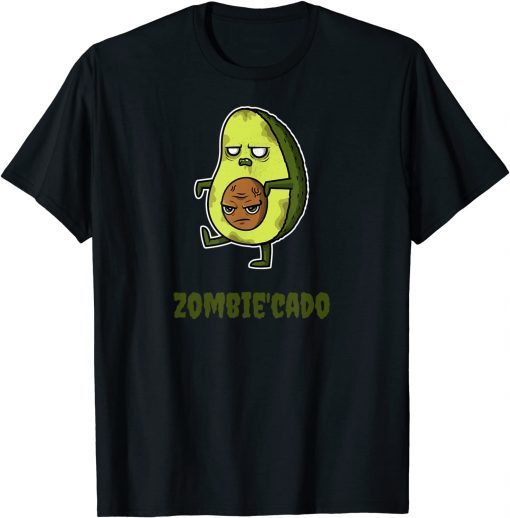 2021 Halloween Scary Zombie Zombie'Cado Funny T-Shirt