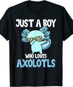 Just a boy who loves axolotls Cute Funny Kawaii Classic T-Shirt