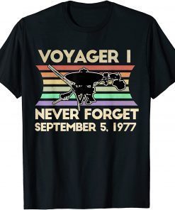 NASA Voyager 1 Space Probe Mens Space Vintage Science T-Shirt